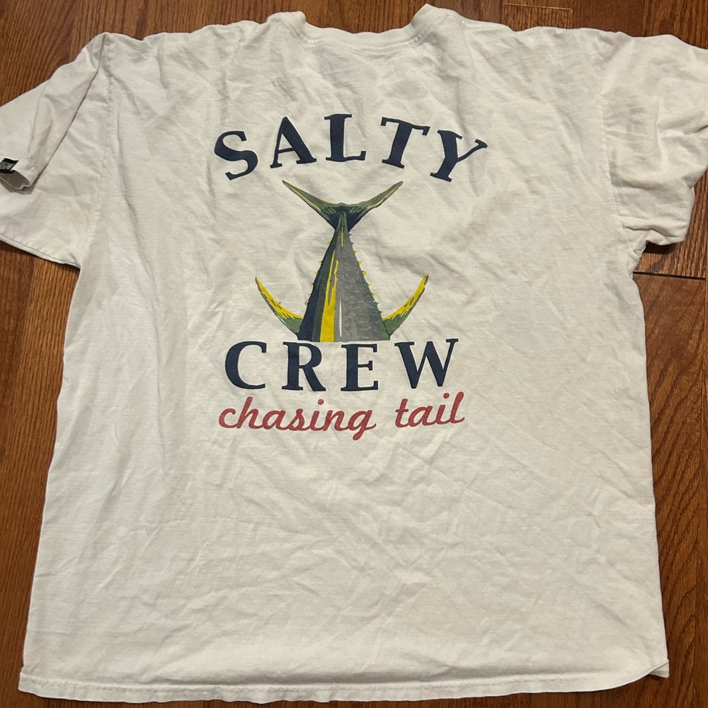 Salty Crew White Tee with Graphic Design